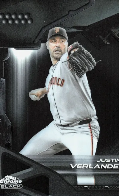 Justin Verlander 2026 Topps Chrome Black