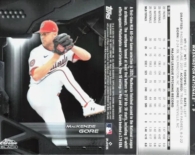 MacKenzie Gore — 2026 Topps Chrome Black