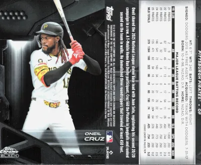 Oneil Cruz — 2026 Topps Chrome Black