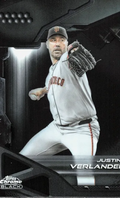 Justin Verlander 2025 Topps Chrome Black