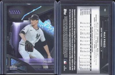 Max Fried — 2026 Topps Chrome Black Purple Refractor