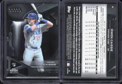 Owen Caissie 2026 Topps Chrome Black