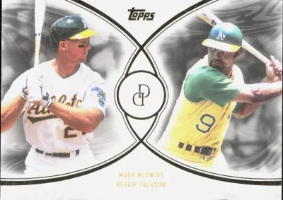 Mark McGwire/Reggie Jackson 1998 Topps Dynamic Duals