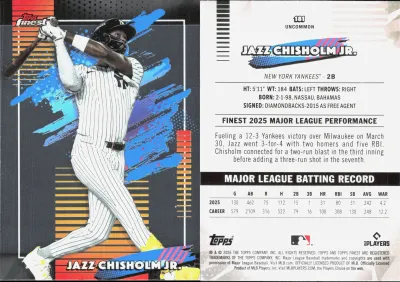 Jazz Chisholm Jr. 2026 Topps Finest