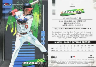 Masyn Winn — 2026 Topps Finest Base Common
