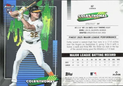 Colby Thomas 2026 Topps Finest