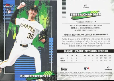 Bubba Chandler — 2026 Topps Finest
