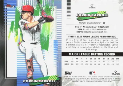 Corbin Carroll — 2026 Topps Finest White