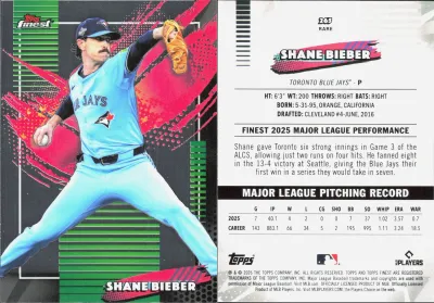 Shane Bieber card