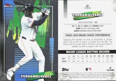 Yordan Alvarez card
