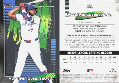 Vladimir Guerrero Jr. card