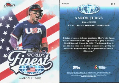 Aaron Judge 2026 Topps Finest