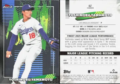 Yoshinobu Yamamoto 2026 Topps Finest