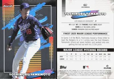Yoshinobu Yamamoto card