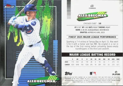 Alex Bregman 2026 Topps Finest