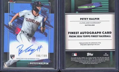Petey Halpin — 2026 Topps Finest Aqua