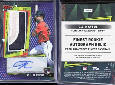 C.J. Kayfus — 2026 Topps Finest Purple