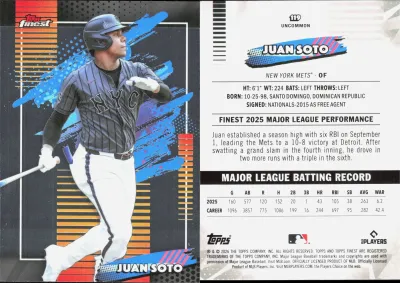 Juan Soto 2026 Topps Finest