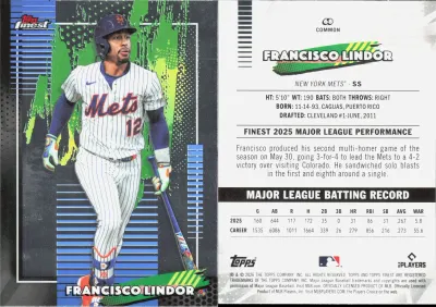 Francisco Lindor card
