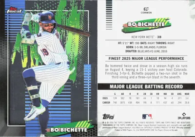 Bo Bichette — 2026 Topps Finest Base Common