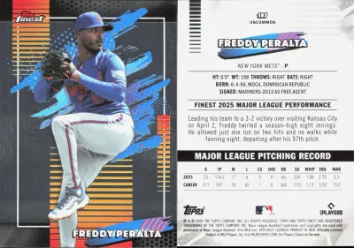 Freddy Peralta — 2026 Topps Finest Base Uncommon