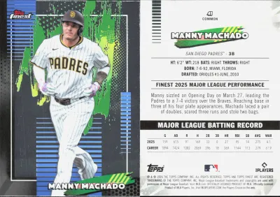 Manny Machado card