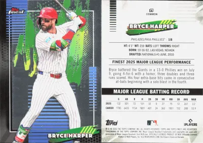 Bryce Harper 2026 Topps Finest