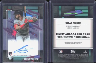 César Prieto — 2026 Topps Finest Refractor