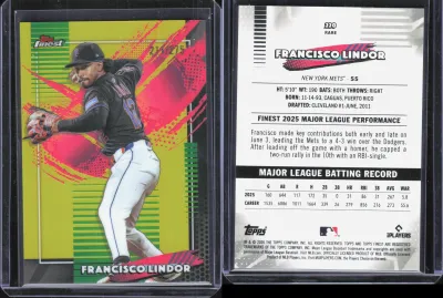 Francisco Lindor — 2026 Topps Finest Yellow