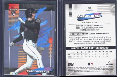 Carson Benge 2026 Topps Finest