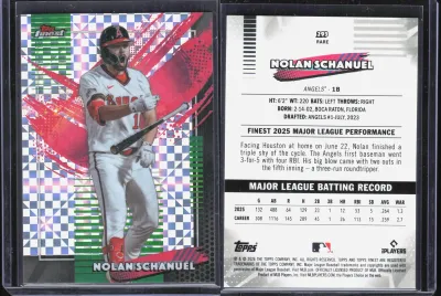 Nolan Schanuel — 2026 Topps Finest X-Fractor