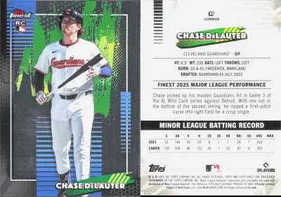 Chase DeLauter — 2026 Topps Finest