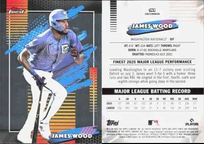 James Wood 2026 Topps Finest