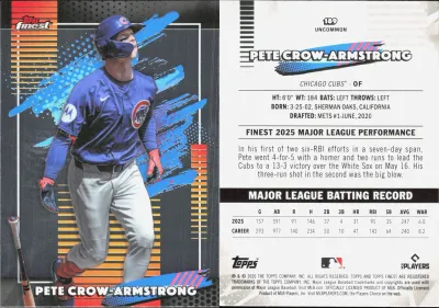 Pete Crow-Armstrong 2026 Topps Finest