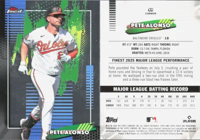 Pete Alonso — 2026 Topps Finest Base Common
