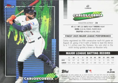 Carlos Correa card