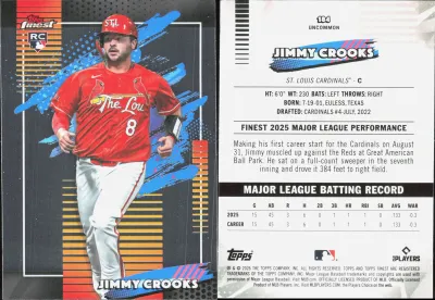 Jimmy Crooks — 2026 Topps Finest Base Uncommon