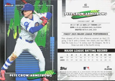 Pete Crow-Armstrong 2026 Topps Finest