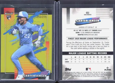 Carter Jensen — 2026 Topps Finest Yellow