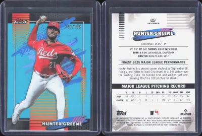 Hunter Greene — 2026 Topps Finest Aqua