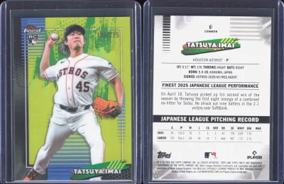 Tatsuya Imai — 2026 Topps Finest Yellow
