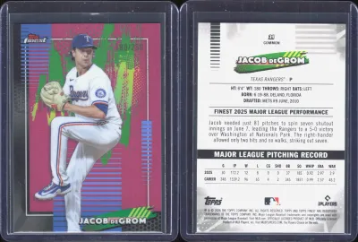 Jacob deGrom — 2026 Topps Finest Pink