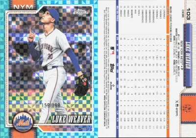 Luke Weaver — 2026 Topps Topps Chrome Aqua X-Fractor