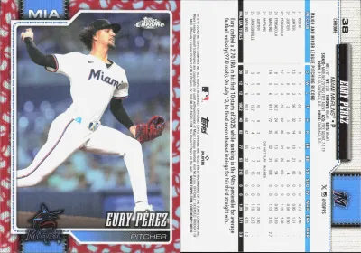 Eury Pérez — 2026 Topps Topps Chrome Baseball Seams Refractor