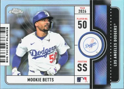 Mookie Betts 2026 Topps Topps Chrome