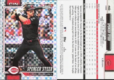 Spencer Steer — 2026 Topps Topps Chrome X-Fractor