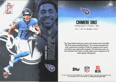 Chimere Dike 2025 Topps Signature Class