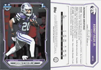 Rodney Fields Jr. — 2026 Topps Bowman