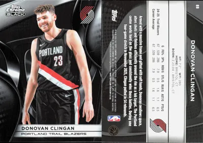 Donovan Clingan — 2025 Topps Chrome Black