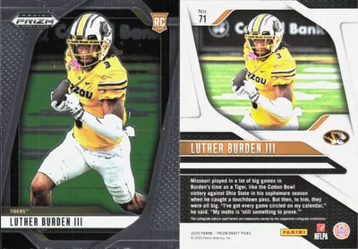 Luther Burden III 2025 Panini Prizm Draft Picks